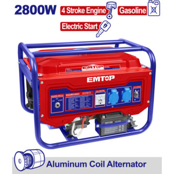EMTOP ΓΕΝΝΗΤΡΙΑ ΒΕΝΖΙΝΗΣ ΤΕΤΡΑΧΡΟΝΗ 2,8KW, ΧΩΡΗΤΙΚΟΤΗΤΑ 210CC EGGRD2822